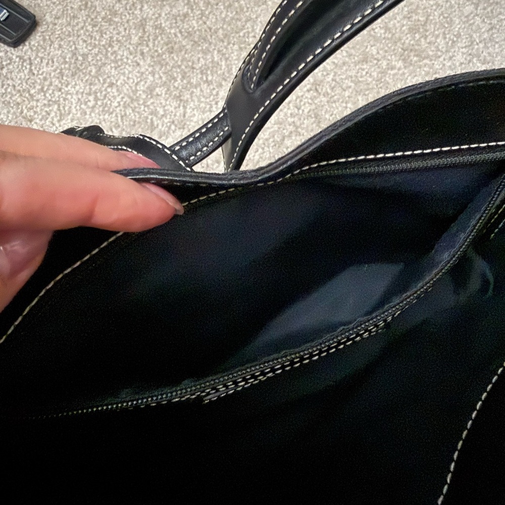 Vintage Y2K Coach Hamptons 6091 Signature C Clip Shoulder Bag in Black - Picture 5 of 8